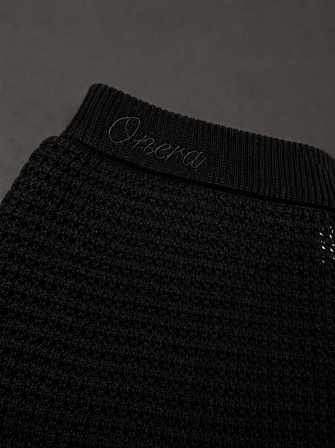 Midnight Black Crochet Shorts