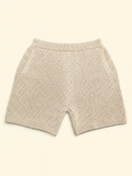 Beach Cream Crochet Shorts