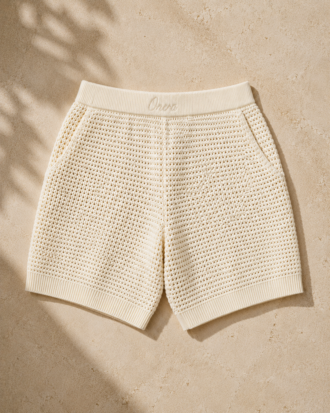 Riviera Knit Shorts- Ivory