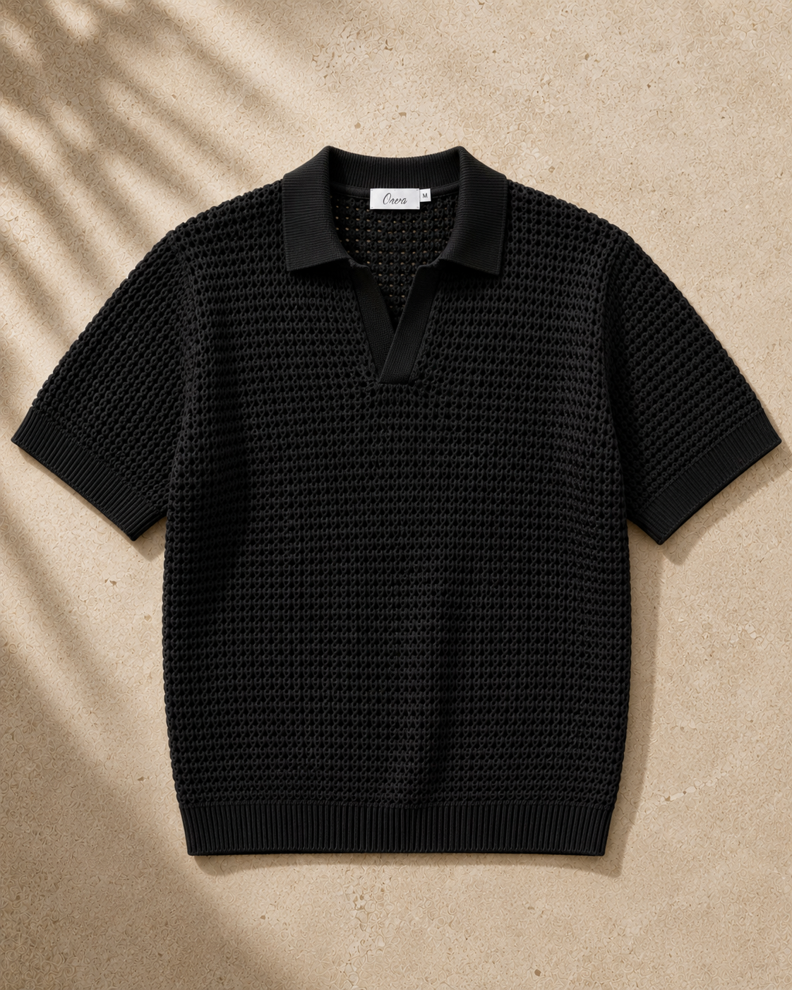 Riviera Knit Polo - Black