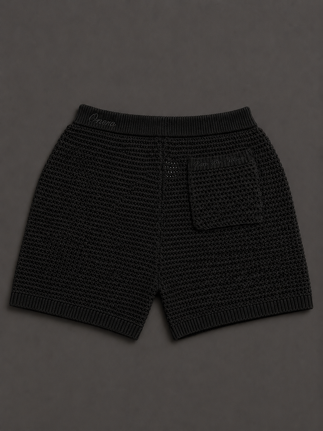 Midnight Black Crochet Shorts
